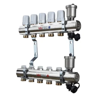 Коллекторная группа в сборе 1"х3/4" евроконус 10 вых. Valtec (594)