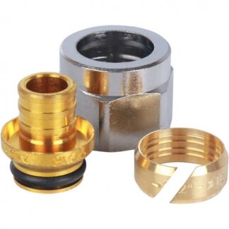 FC 6075 58845 FAR Концовка для труб PEX 16х2.2, с накидной гайкой 1/2"