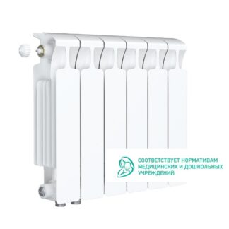 Радиатор Нижн.подкл. биметал. Rifar Monolit 350 MVL (левое) 6 секции