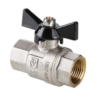 Кран шар. PERFECT, рукоятка бабочка 3/4" вн.-нар. Valtec