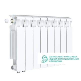 Радиатор Нижн.подкл. биметал. Rifar Monolit 350 MVL (левое) 8 секции