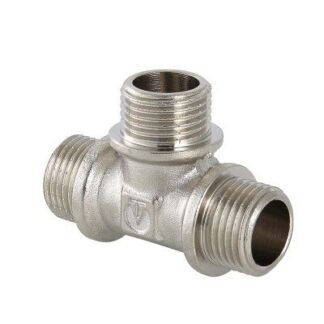 Тройник переходной 3/4"х1/2"х1/2" нар.-нар.-нар. Valtec
