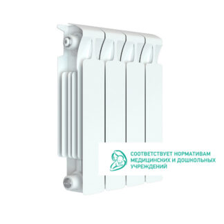 Радиатор биметал. Rifar Monolit 350 4 секции 3/4