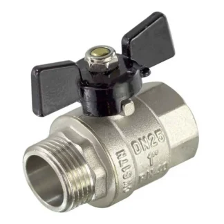 Кран шаровой вн-вн бабочка 3/4" TIM