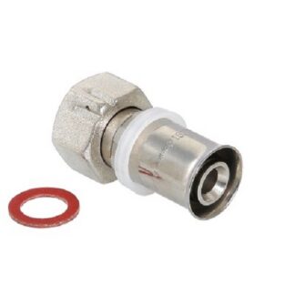 Соединитель пресс с накидной гайкой 16х2,0 х 1/2" для коллектора Valtec