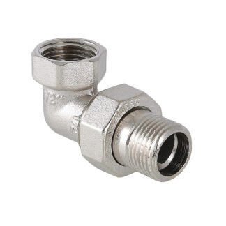 Американка угловой вн-нр 1 1/4" никель Valtec