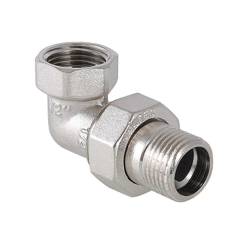 Американка угловой вн-нр 1 1/4" никель Valtec