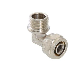 Угольник обжимной с нр. резьб. 20х1/2" Valtec VTm.353.N.002004