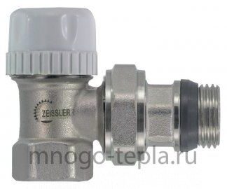 Вентиль радиаторный угловой под термостатическую головку 3/4" RVS205.03 Zeissler