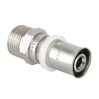 Соединитель пресс прямой с нр. резьб. 16х1/2" Valtec VTm.201.N.001604