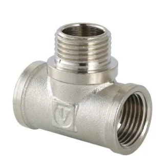 Тройник с переходом на нар. р. 3/4"х3/4"х1/2" вн.-нар.-вн. Valtec