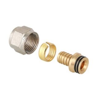 Соеденитель обжимной для PEX трубы 16x2,0 (1/2") для коллектор. групы Valtec