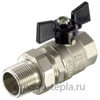 Кран шаровой американка бабочка 1" TIM