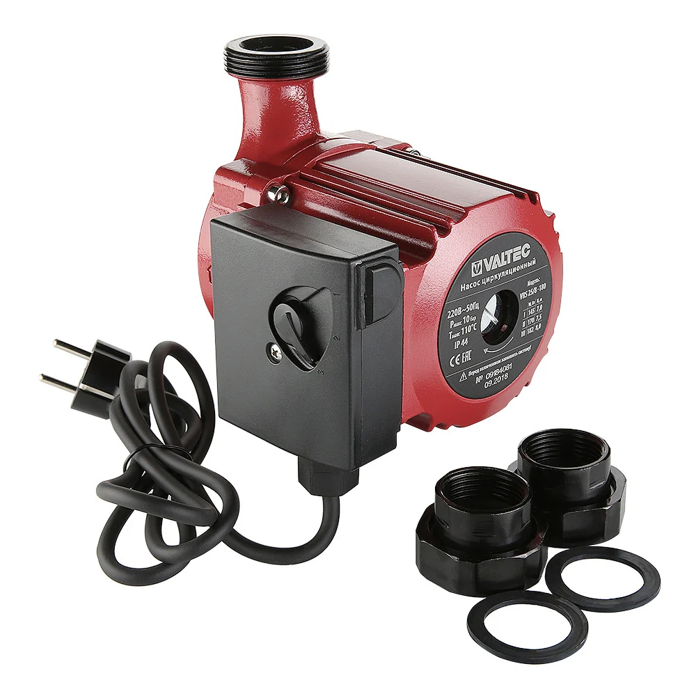 Насос циркуляционный RS 25/8 - 180 с гайками Valtec