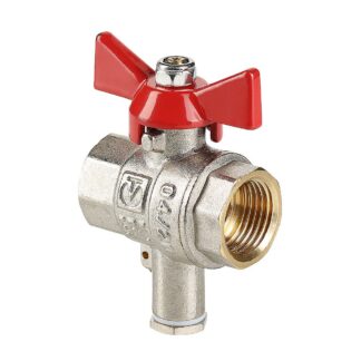 Кран шаровой для подкл. датчика темп., 3/4" Valtec