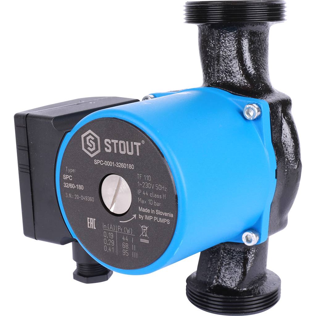 SPC-0001-3260180 STOUT Насос циркуляционный 32/60-180