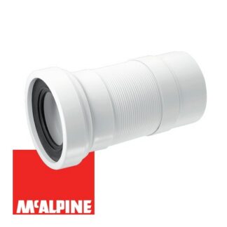 Гофра для унитаза McAlpine с гладким окончанием WC-F23P