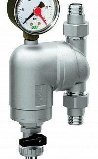 Фильтр 100мкм, с манометром, Max: 95 °C, 25 бар. Поворотное соединение 1/2" НР FAR 39A4 12100