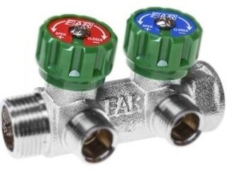 Коллектор регулирующий 1"-3/4" - 2 вых. FAR