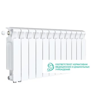 Радиатор Нижн.подкл. биметал. Rifar Monolit 350 MVL (левое) 12 секции